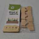 VITEVER 100pcs Plant Labels, T-Type Plastic Tags with Marker Pen, Waterproof Garden Signs for Outdoor Plants (3.9” x 2.4”)