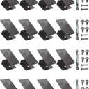 Hurricane Window Board-Up Clips Universal and Reusable Hurricane Storm Plywood Clips for Windows with Door Handles and Screws 1/2 inch 16 Pack (1/2")