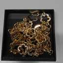 Women's Waist Chain Flower Metal Belt for Dresses Jeans