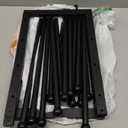 Pickpiff Free Standing Shoe Racks - 19.5 Inch Black Metal Boot Rack Organizer Tall Boots for Dorm Room, Closet, Entryway, Bedroom, Patio Outdoor, Hallway, Black, Shoe Storage Fit for 6 Pairs