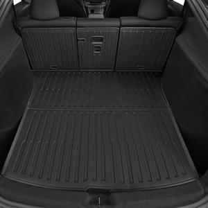 Cargo Mat for 2025 2026 Tesla Model Y Juniper Accessories, Full Coverage All Weather Trunk Cargo Liner with Backrest Protectors for Model Y 5 Seats
