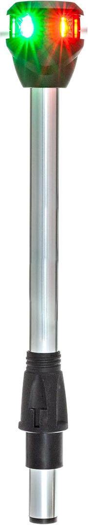 attwood NV6LC2-10-7 Marine Bi-Color LightArmor LED Navigation Pole Light, 10-Inch, Red/Green