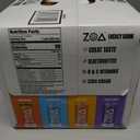 ZOA Zero Sugar Energy Drink Variety Pack, four Flavors, 12 Pack, 12 Fl Oz | Better for You Sugar Free Energy Drink with Plant Based Caffeine, Electrolytes, Vitamin B and C helping support hydration, BBD: 08/04/2026