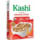 Kashi Breakfast Cereal, Organic, Whole Grain, Autumn Wheat, 18oz Box (1 Box) (EXP 05/16/26)