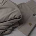 Bedsure Linen Duvet Cover California King - Linen Cotton Blend Bedding Set, Soft & Cozy, 3 Pieces, 1 Duvet Cover 104x98 and 2 Pillowcases, Light Khaki Color Cooling Bedding, Comforter Sold Separately