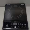 Mueller RapidTherm Portable Induction Cooktop, 1800W Hot Plate Electric Stove Top Burner. 8 Temp Levels, Auto-Off & Pot Detection, LED Display, Child Lock, 4 Programs, Burners for Cooking