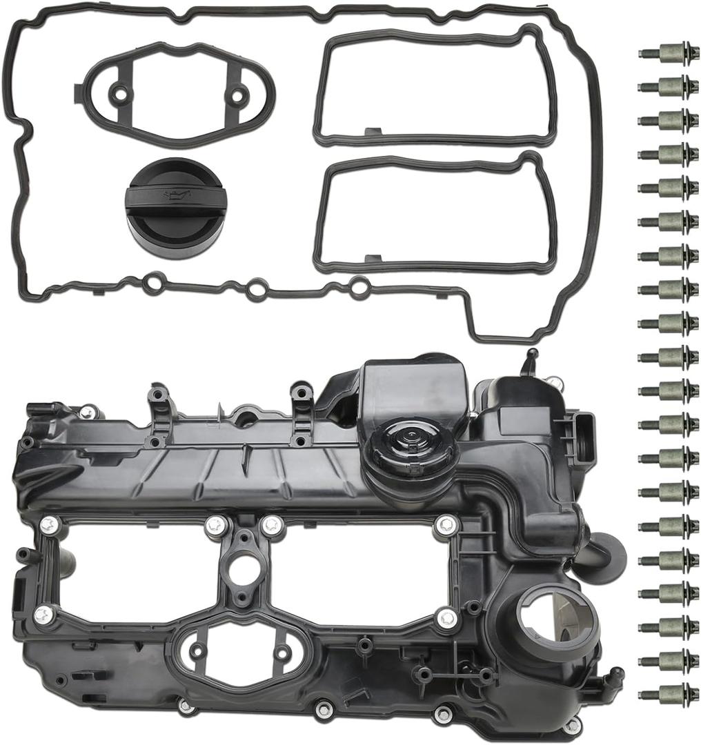 Engine N20B20A Parts Valve Covers Compatible with BMW 328i 528i 320i 228i 428i X5 Z4 X3 X4 X1 2.0L L4 2012-2018 Replace 11-12-7-588-412 11127588412