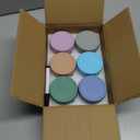 DRKIO 6 Pack Glass Baby Food Storage Containers - 4 Oz Baby Food Jars with Lids Baby Food Maker Microwave Dishwasher Freezer Safe 100% Leak Proof BPA Free Reusable