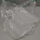 Home Logic Reusable Sandwich Bags - Set of 6 Clear Silicone Freezer Bags, Airtight Leak Resistant Reusable Zip Bags for Kitchen Home Food Prep, Microwave & Sous Vide Safe