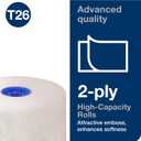 Tork High-Capacity Toilet Paper Roll White T26, Advanced, 2-Ply, 36 x 1000 sheets, 110292A