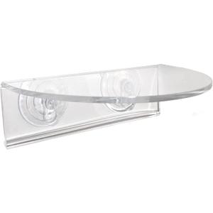 Window Garden Veg Ledge - Window Shelf for Plants, Clear Acrylic Shelves - Suction Cup Indoor Plant Holder - Glass Window Sill Extender for Microgreens Kit, Seed Starter Pots, Planters (1 Pack) (1 Medium (Original))