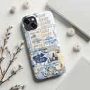 LUMARKE for iPhone 15 Case Cute,Aesthetic Coquette Blue Floral Costal Beach Sea Shell,Compatible with Magsafe,Trendy Cool Retro Western Girly Protective Slim Phone Cover for Women Girls