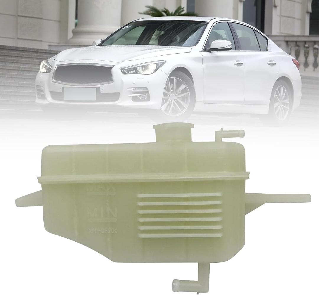 SecosAutoparts Coolant Reservoir Expansion Tank Compatible with Infiniti Q50 3.5L 3.7L 2014 2015# 217104GN0A