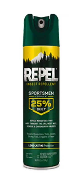 REPEL Sportsmen Family Aerosol 25% Deet 6.5oz HG-94137