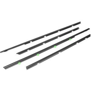 GZYF 4PCS Weatherstrip,Window Weather Stripping Moulding Trim Seal Belt for Honda Civic 2012 2013 2014 2015, Door Outside Trim Seal Belt, Replace#72450-TR0-A01 72410-TR0-A01 72950-TR0-A01,Black