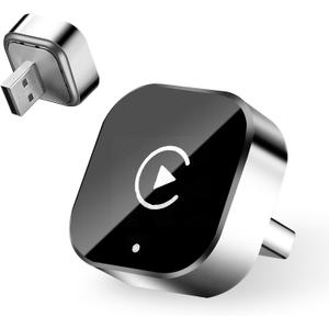 Wireless CarPlay Adapter, 2-in-1 Mini CarPlay & Android Auto Wireless Adapter, Plug & Play, Mini USB Design, Auto Connect, Car Accessories, Car Play Compatible with iPhone & Android