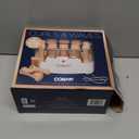 Conair Double Ceramic Hot Rollers for Long, Medium, and All Hair - Hair Curler - Hair Roller Clips Included - 1/2 inch, 3/4 inch, and 1 inch Rollers (20 Piece Set, Tan)