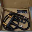 Bathroom Faucets for Sink 3 Hole, Hurran 4 inch Matte Black with Pop-up Drain and 2 Supply Hoses, Stainless Steel Lead-Free 2-Handle Centerset Faucet for Sink Vanity