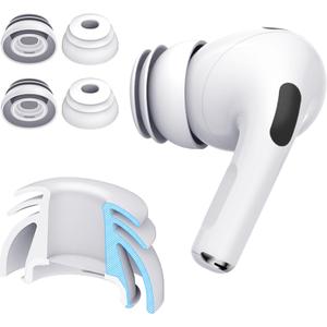 Premium Multi-Flange Eartips for AirPods Pro 1&2 (Large)  Always Fits, Never Slips