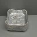 WANBAO 20 Pack Foil Pans with Plastic Lids 8 X 8 Inch Disposable Aluminum Tin Foil Baking Pans Meal Prep for Catering Party Meal Prep, Take Out, Freeze, Food Storage, Prepping Food