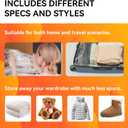 Wevac 10 Pack Vacuum Storage Bags (2 Jumbo/2 Large/2 Medium/4 Rolling Bag) | Space Saver | Rapid Vacuum | Double Zip Seal | Clip Stopper | Ideal for Clothes, Blankets Compression and Travelling