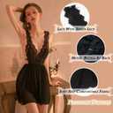 Women'S Bodystocking Lingerie Dress Babydoll Lingerie Sexy Sleepwear Lace Nightgown