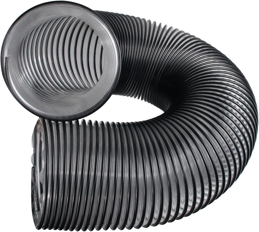 8 Inch Leaf Vac Hose, 6 Foot of 8 Inch PVC Flexible Grass Catcher Bagger for DR Agri-Fab Etc, Fits Most Brands DR Trac Vac Cyclone