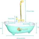 Petlex Bird Bathtub Parrot Bath Fountain Indoor Automatic Bathtub with Faucet Bird Bath Shower Bird Bathing Tub for Parakeet Conure Budgie Cockatiel Lovebird