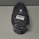 COFACE Womens Cozy Memory Foam Scuff Slippers Ladies Fuzzy Warm Slip On House Shoes With Arch Support, Indoor Outdoor Rubber Sole, Twill Blue Size 6M/7W (Black)