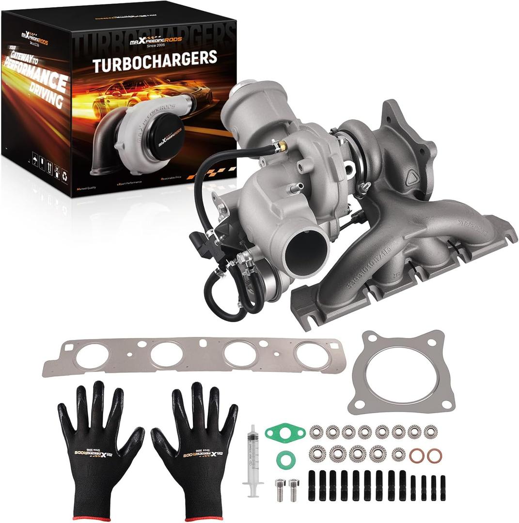 maXpeedingrods K03 Turbo Turbocharger Kit for Audi A4 2.0T for B7 BUL BWE BWT 2005-2009, 53039880106 06D145701B, Basic VL Series