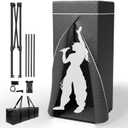 Portable Vocal Booth, Echo-Free Recording Booth Sound Proof Shield, Foldable Isolation Booth with Travel Bag for Voice Over, Podcasting, Music, Home Studio, 33 x 33 x 80 inches
