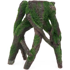 AQUA KT Aquarium Tree Stump Branch Rock Fish Hiding Place for Betta Cichlid Goldfish Fish Tank Aquarium Landscape Decoration