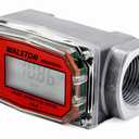 WALSTON INDUSTRIAL GH-5630 Digital Fuel Meter 1 Inch, Fuel Meter for Diesel, 3-30 GPM, Diesel, Gasoline, Kerosine, Lubricants, 1” NPT