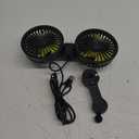 Car Backseat Fan for Backseat Kids, Dual Head Usb Car Headrest Fan for Car Backseat Kids (No Battery)