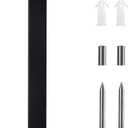 10 Inch House Numbers For Outside Modern,Metal house Numbers for Outside,Large Black Address Numbers For House Outdoor Matte Black Floating Flush Mount Aluminum Home Address Numbers 1