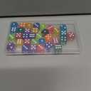50 Pieces Dice Set, 14mm Bulk 6 Sided Colored Dices for Board Games, Math Learning,Classroom