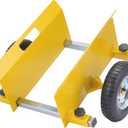 AIWFL Panel Dolly Heavy Duty Door Cart 660LBS Capacity Adjustable Drywall Mover with 8" Pneumatic Wheels Panel Cart for Drywall Sheet Material Handling All Terrain Moving Slab Dolly (Yellow)