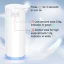 Automatic Soap Dispenser: LAOPAO Rechargeable Touchless Foaming Soap Dispenser Stainless Steel Foam Soap Pump for Bathroom Kitchen Xmas Gift, 9oz, White