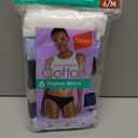 Hanes women's Hi-Cut Panties Pack, Lightweight Cotton Hi-Cuts, 6-Pack  (M)