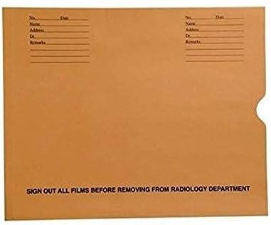 The File King Negative Preserver Envelope | 10- x 12- | Box of 500 | Made in the USA | Heavy Duty Preprinted X-Ray Jacket | Offset Thumb Cut | Ideal for Radiology Departments and Medical Offices