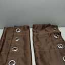 Pickluc Grommet Blackout Curtains 84 Inches Long 2 Panels, Light Blocking Window Drapes for Living Room, Thermal Insulated, Noise Reduction, Chocolate Brown, 52" Wide x 84" Length