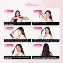 Atopskins 5 in 1 Hair Dryer Brush Set, Detachable Hot Air Styler, Blow Dryer Brush, 3 Heat Settings Auto Curling Wrap Styler, Ionic Hair Styling Tools - Straighten Curl Dry Volumize Smooth (Pink)