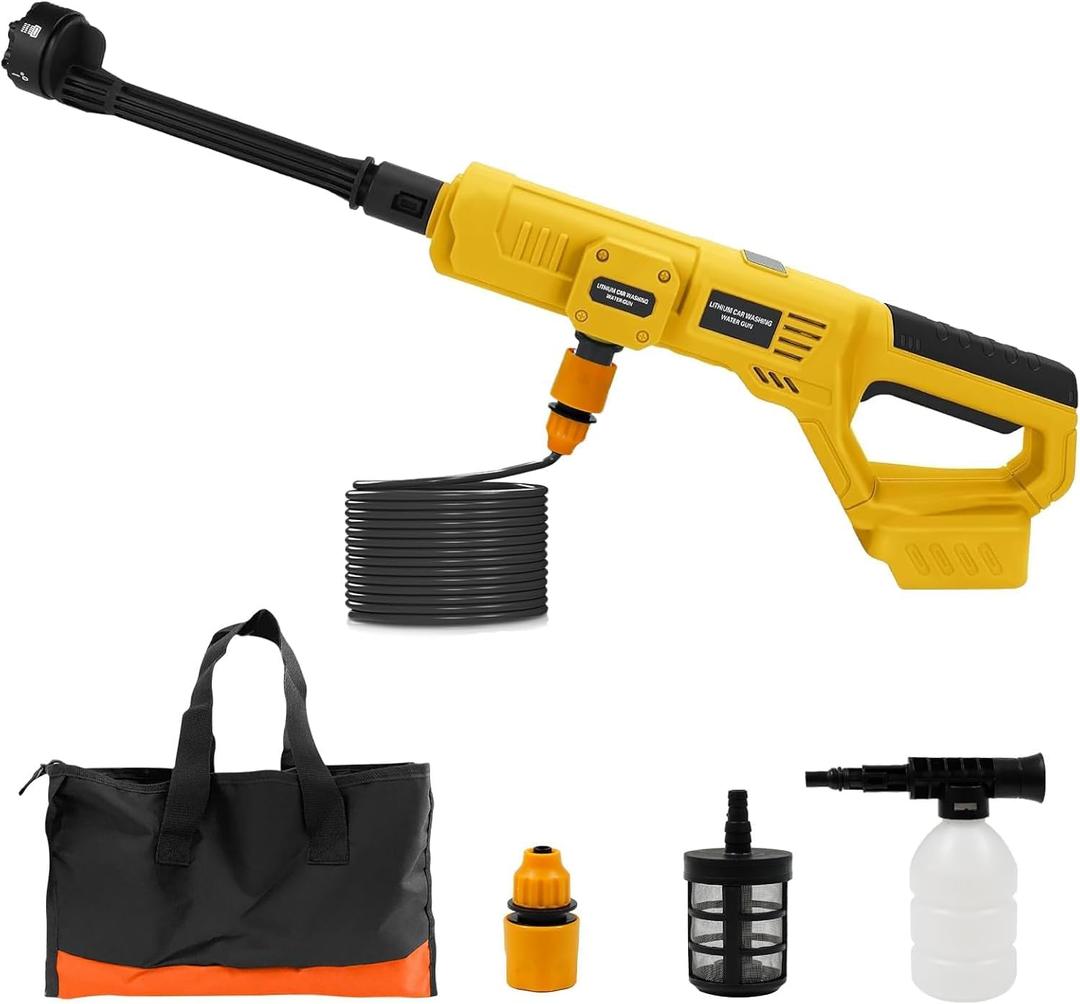 Cordless Cleaning Tool for Dewalt 20V Battery, 21000RPM Cleaning Tool with 6-in-1 Nozzle & Foam Cannon, for Car, Floor, Wall CleanBattery Not Included
