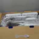 Drive Medical Splash Defense Tub Transfer Bench for Bathtub with Curtain Guard Protection, White