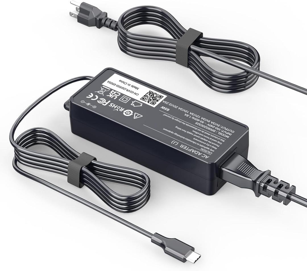65W USB C Charger Compatible with LG Gram Laptop 14" 15" 16" 17" Series 14Z90N 14Z90R 14T90R 14T90P 14Z90P 15Z90N 15Z995 15Z90R 15Z95N 15Z95P 15Z90Q 16Z90P 17Z90N 17Z90P Power Supply Cord