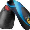 3/4 Arch Support Insoles for Women/Men,QBK Orthotics Shoe Insoles High Arch Supports Shoe Insoles for Plantar Fasciitis, Flat Feet, Over-Pronation,Height Increase Insoles, Heel Cushion InsertsM (Blue)