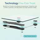 Etekcity Digital Body Weight Bathroom Scale, Large Blue LCD Backlight Display, High Precision Measurements,6mm Tempered Glass, 400 Pounds