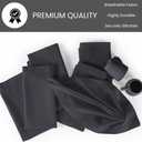 Hemstitch Cloth Dinner Napkins Cotton Set of 12 - Soft Durable Washable - Ideal for Farmhouse Parties Wedding Christmas Easter - Perfect Everyday Use Table Cloth Napkins 18x18 Grey