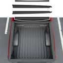 Xipoo 5.5FT Truck Bed Rail Caps Compatible with 2015-2025 Ford F150 Bed Side Rail Cover Protector Tailgate Molding Cap Replacement for 2015-2025 Ford F-150 Accessories