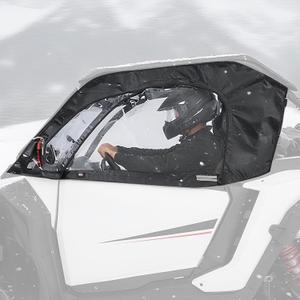 KEMIMOTO 2024 2025 2026 XP 1000 Soft Cab Enclosure with YKK Zipper Compatible with Polaris RZR XP 1000 2 2024 2025+ Side Upper Door Window Water-resistant Cab Enclosure Upper Windshield Accessories